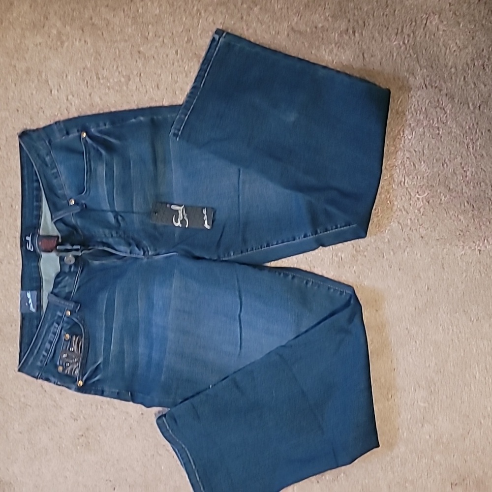 Ladies dark denim jeans
